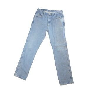 Wrangler Denim Jeans Regular Fit Straight Leg Mens Size 34X34 96501SL Work Pants